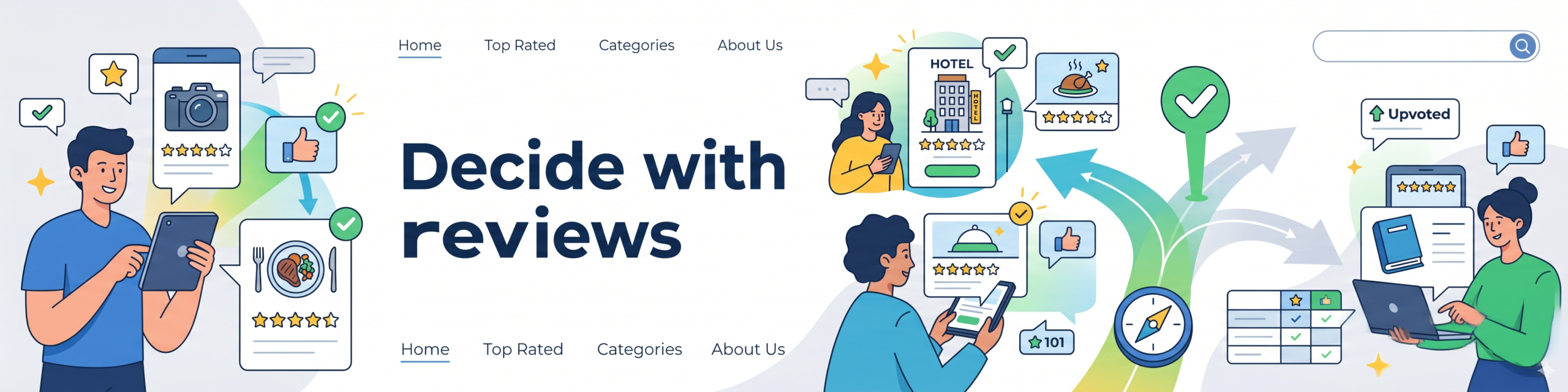 Decide with reviews