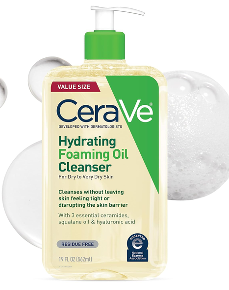 CeraVe Hydrating Foaming Oil Facial Cleanser